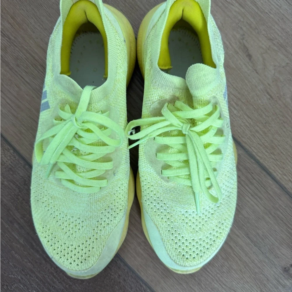 adidas Neon Yellow Athletic Running Shoes